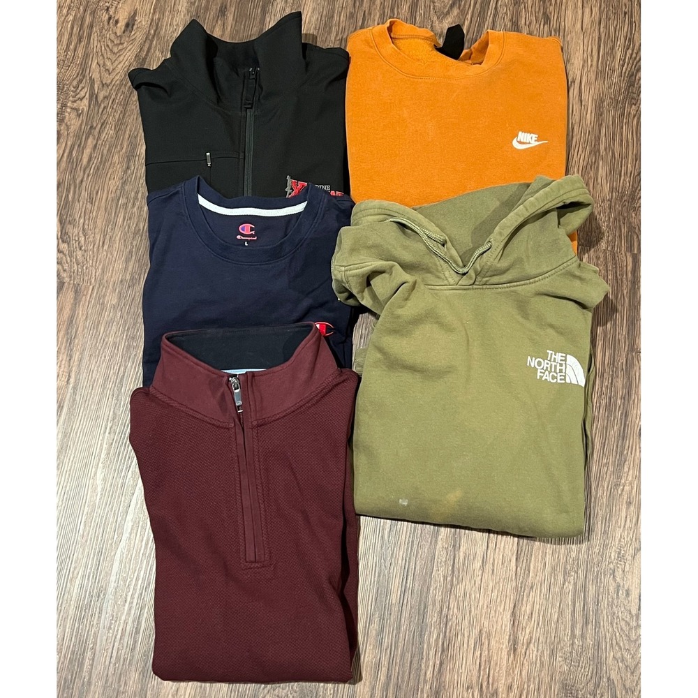 Mens Activewear Bundle Nike North Face Ted Baker Champion Size Large 5pc Lot
